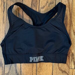PINK Victoria's Secret Midnight Black Sports Bra